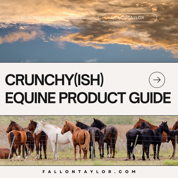 THE CRUNCHY(ISH) HORSE PRODUCT GUIDE
